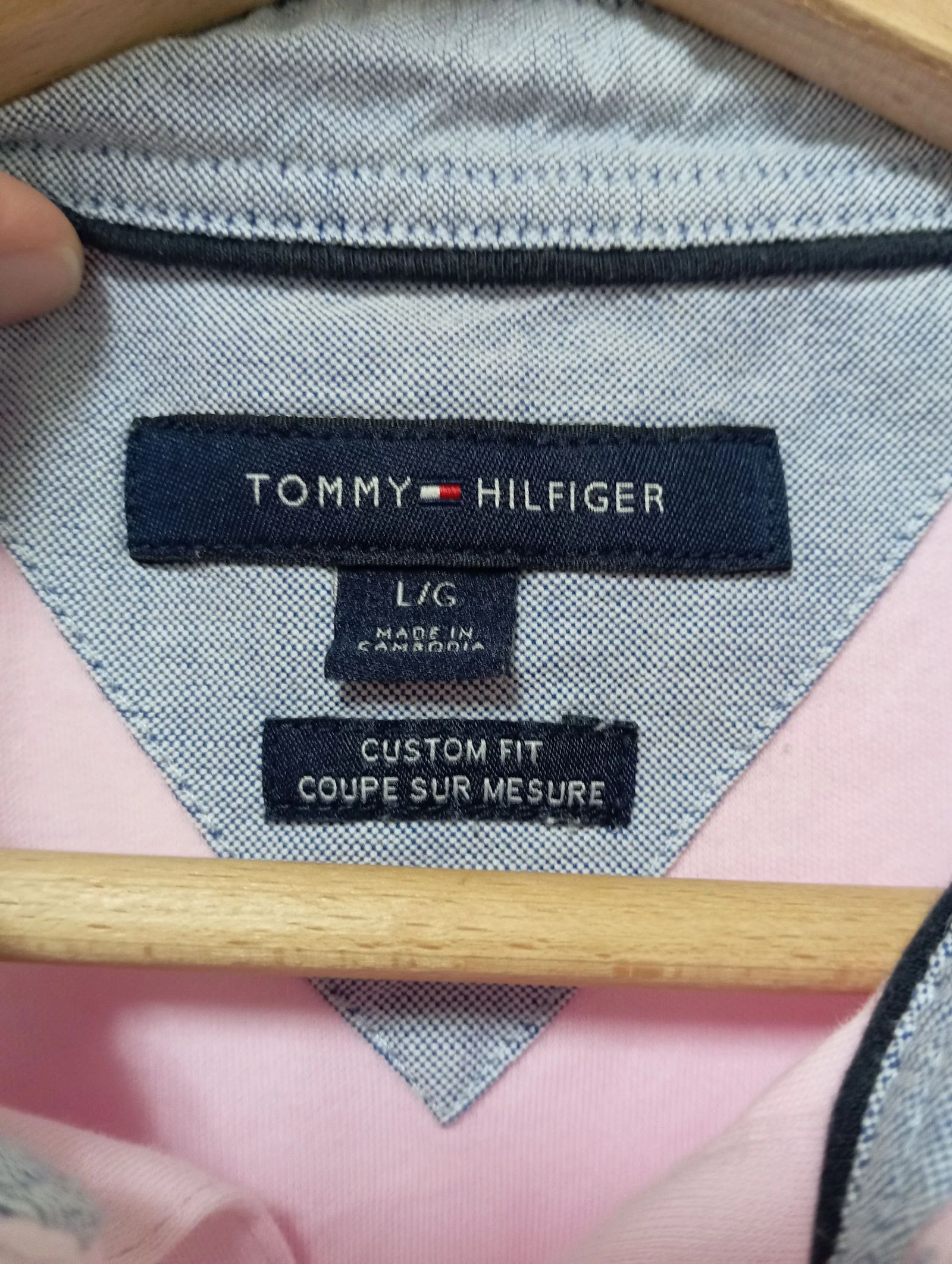 Polo Tommy Hilfiger rosa Custom Fit G – photo 3